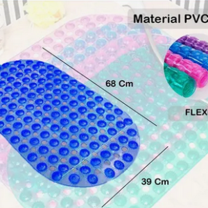 ALFOMBRA BAÑO PVC ANTIDESLIZANTE CON VENTOSAS COLORES